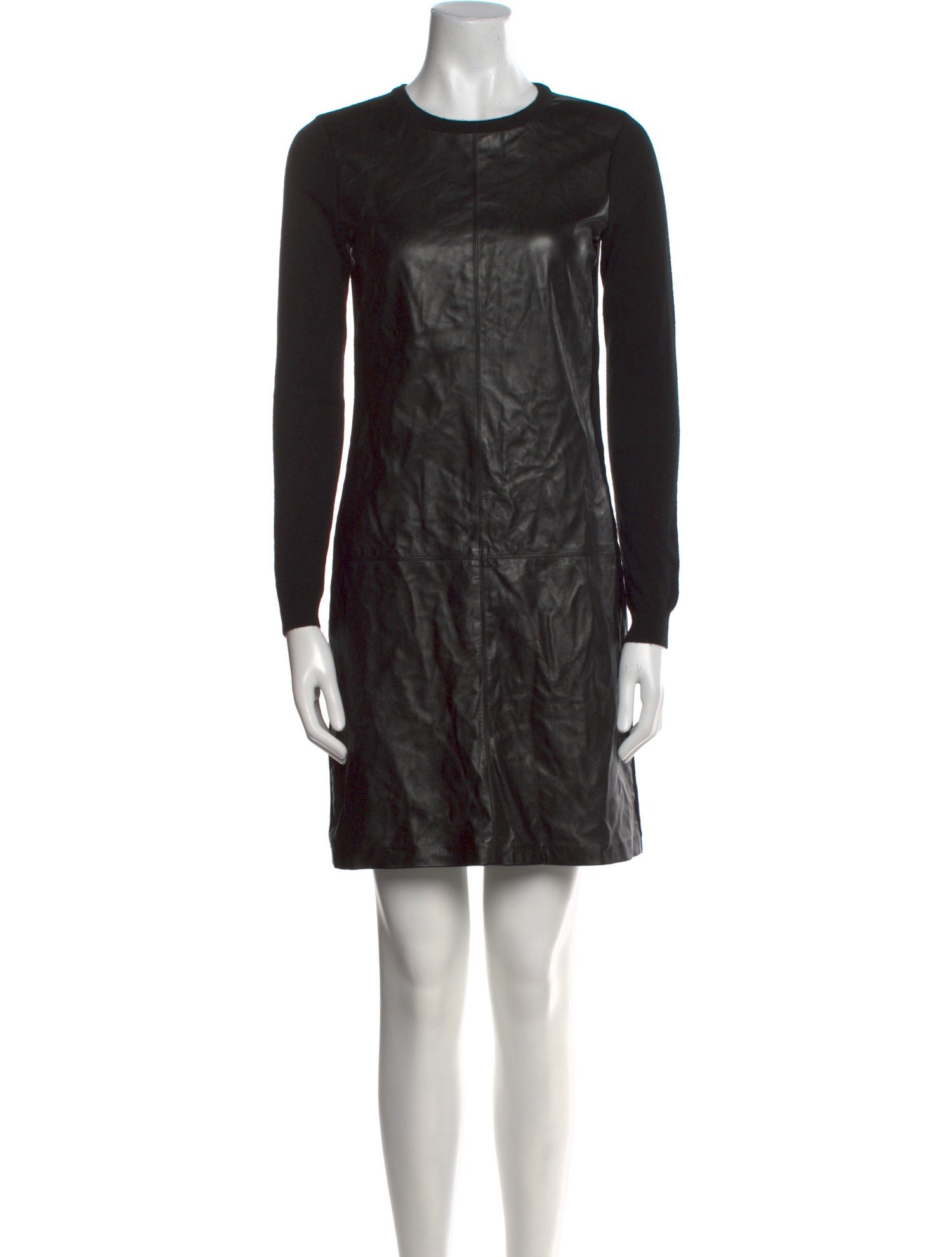 Ralph Lauren Black Label Leather Mini Dress