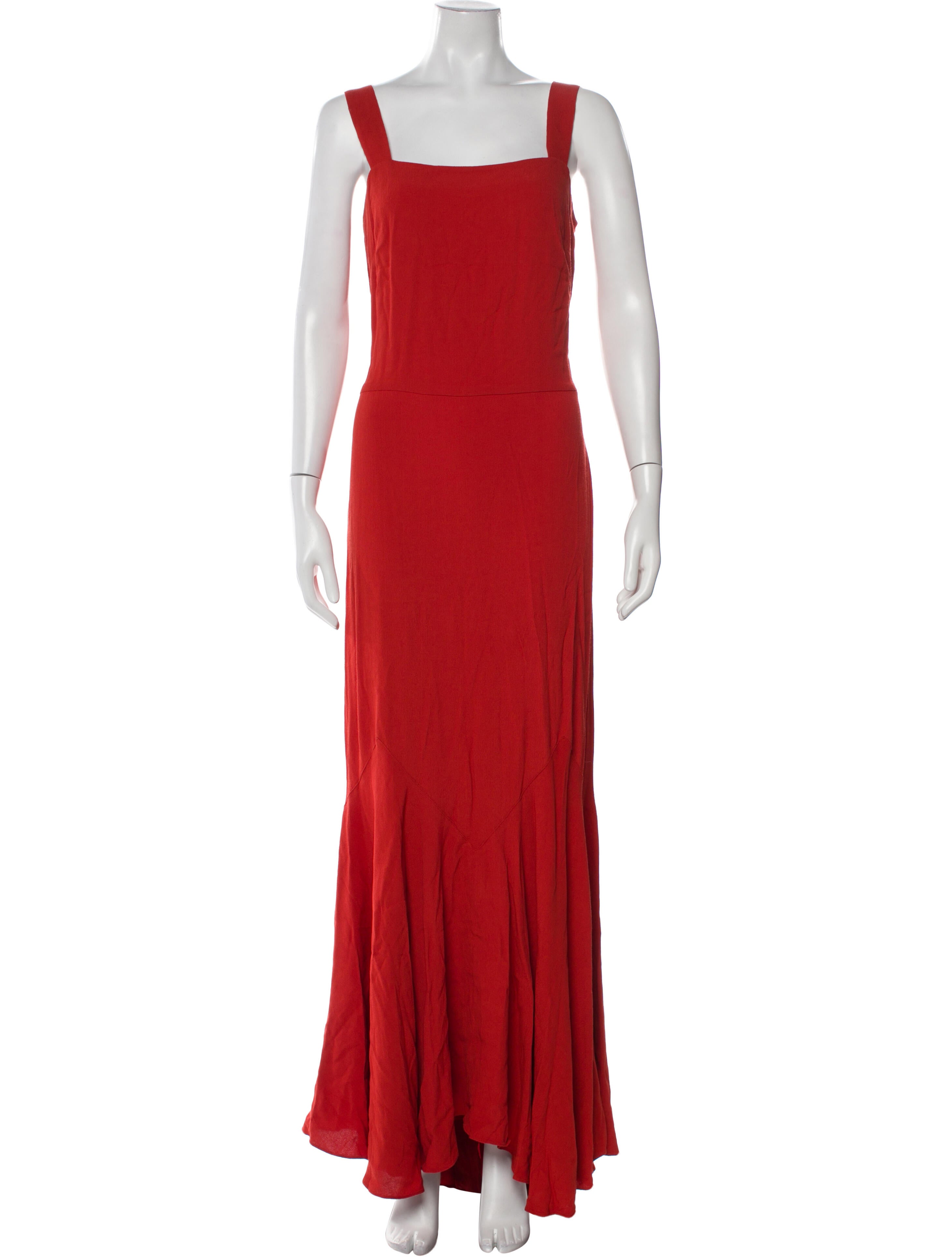 Ralph Lauren Square Neckline Long Dress