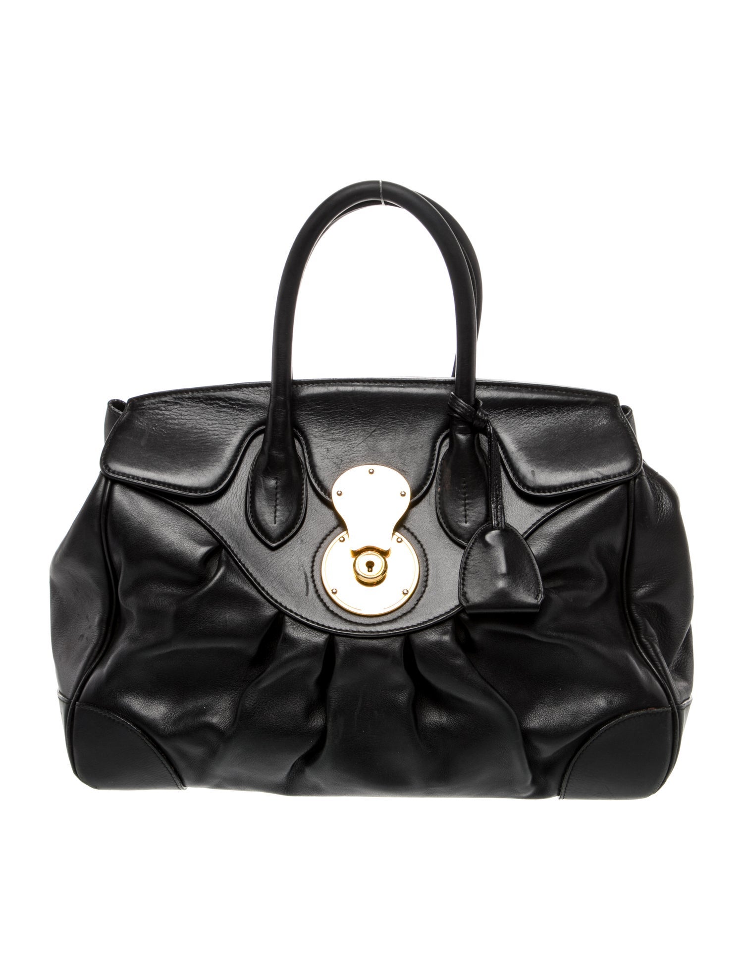 Ralph Lauren Leather Top Handle Bag