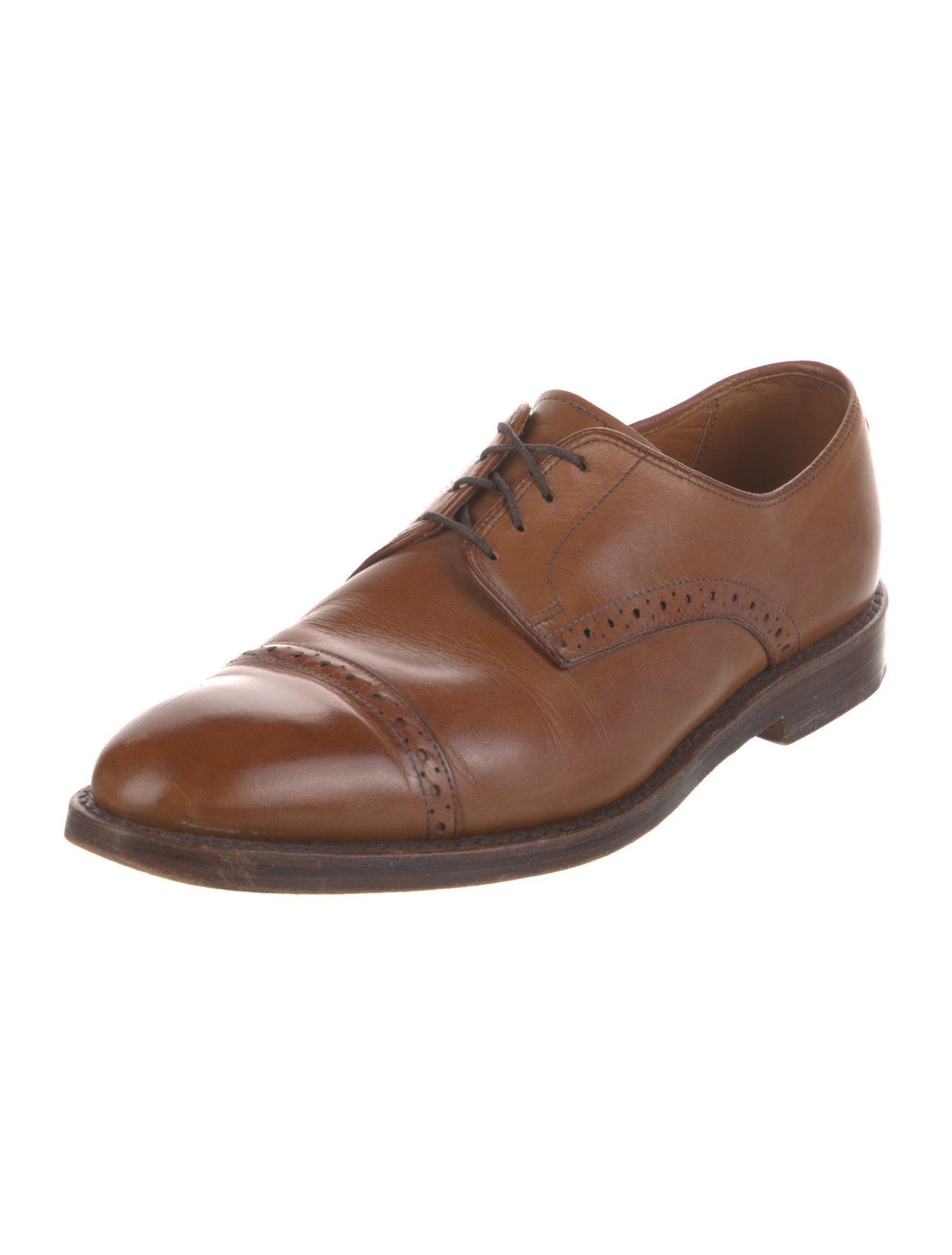 Ralph Lauren Leather Lasercut Accents Derby Shoes