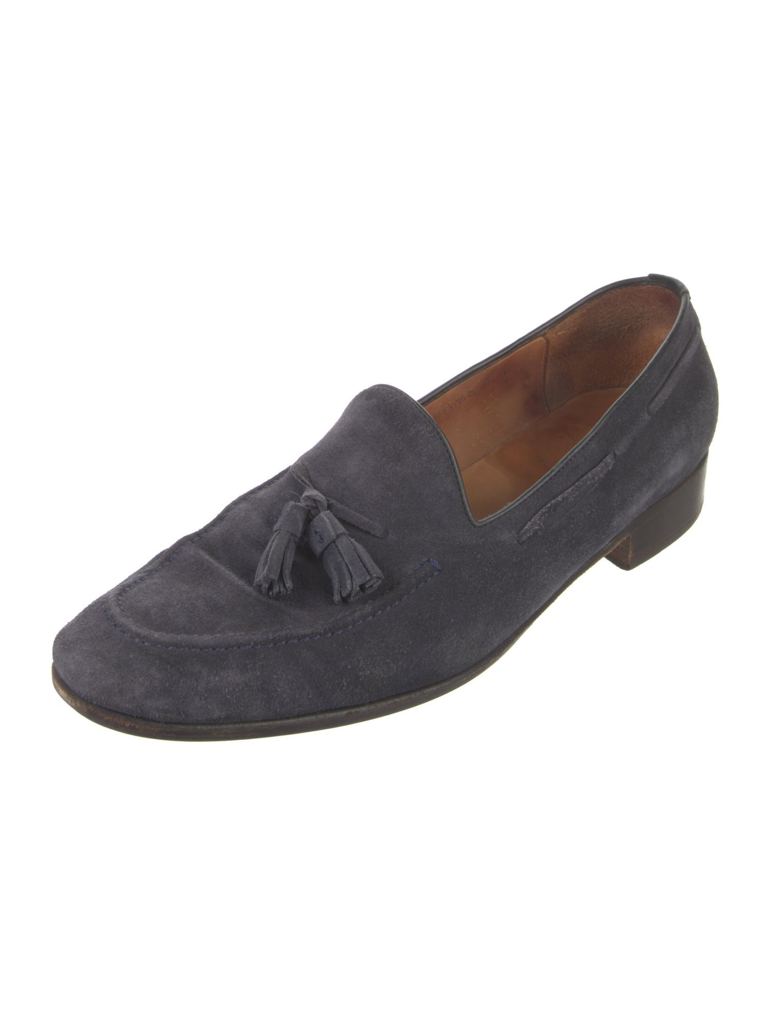 Ralph Lauren Suede Tassel Accents Dress Loafers