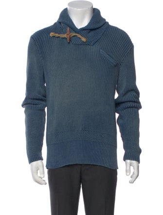Ralph Lauren Striped Mock Neck Polo Sweater