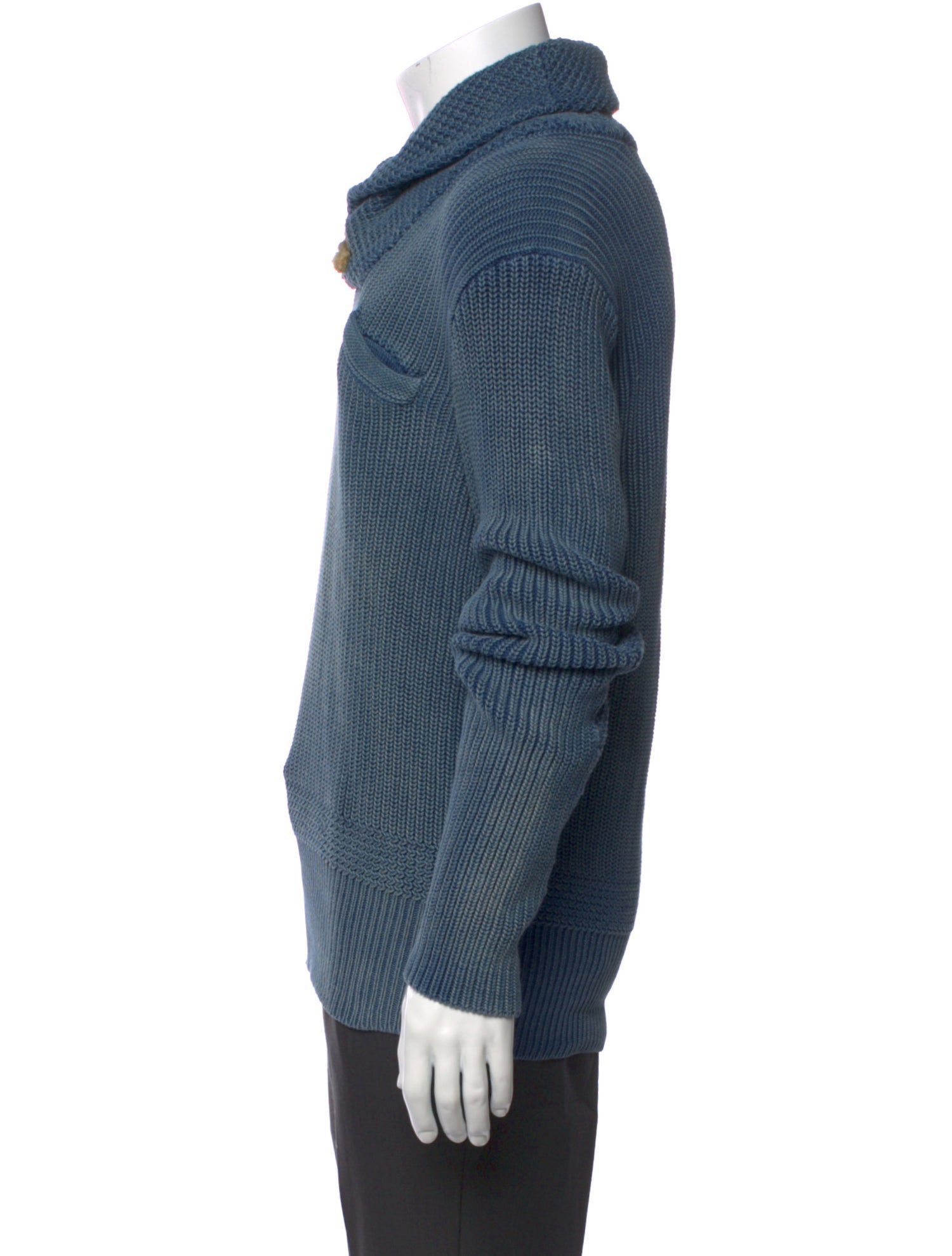 Ralph Lauren Striped Mock Neck Polo Sweater