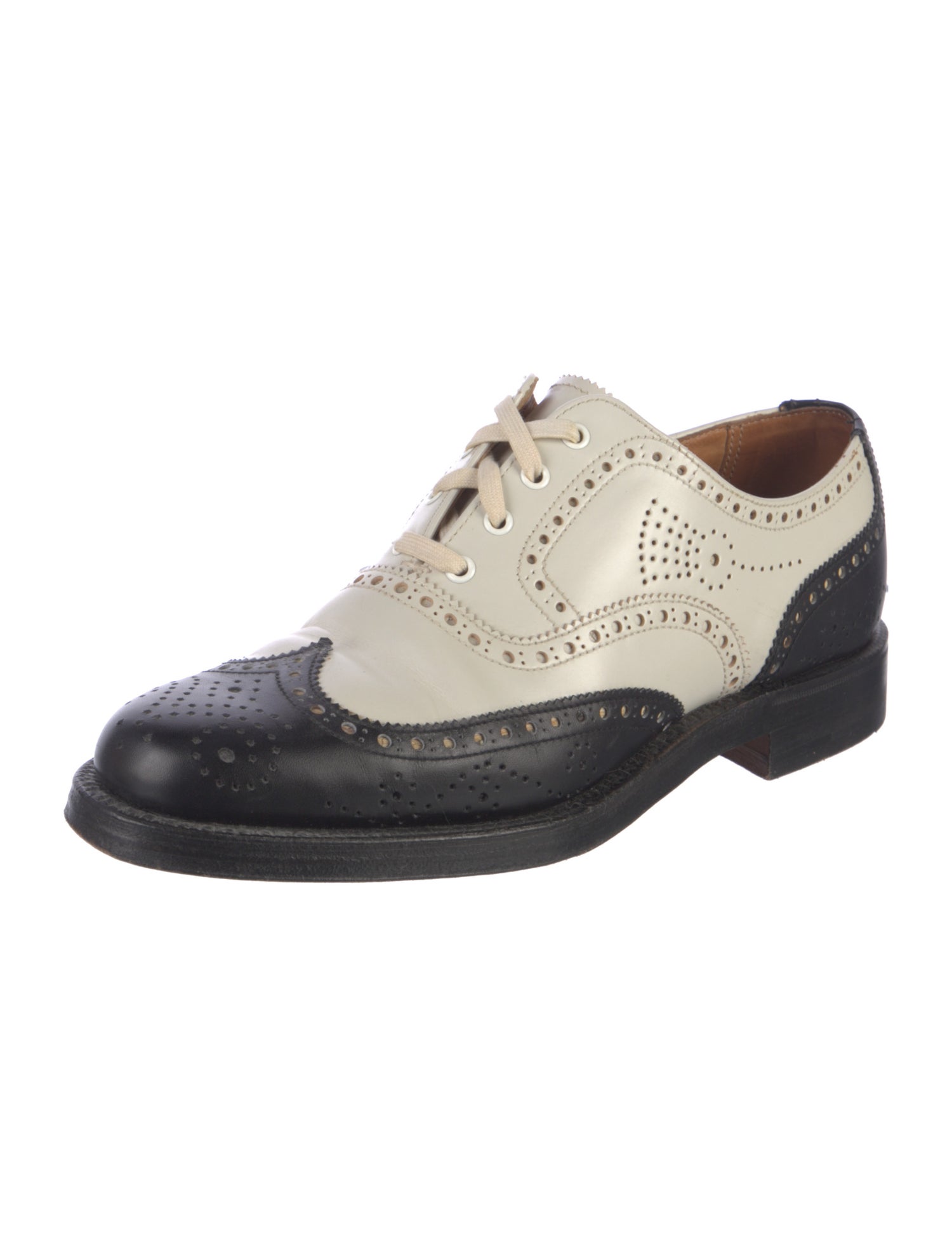Ralph Lauren Leather Lasercut Accents Oxfords