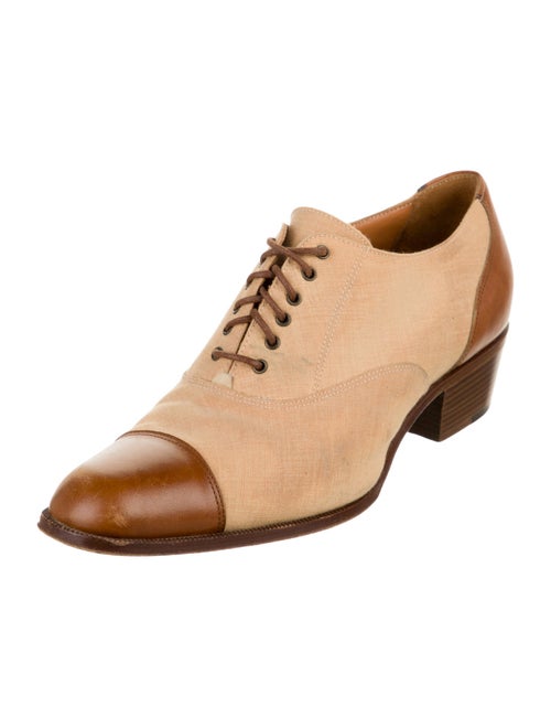 Ralph Lauren Canvas Colorblock Pattern Pumps