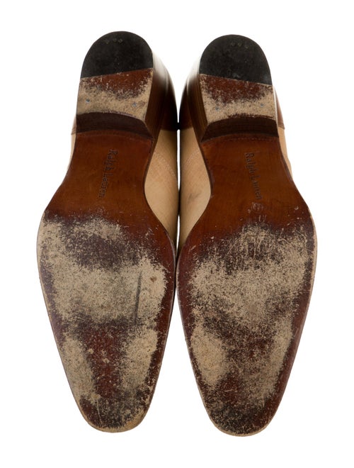 Ralph Lauren Canvas Colorblock Pattern Pumps