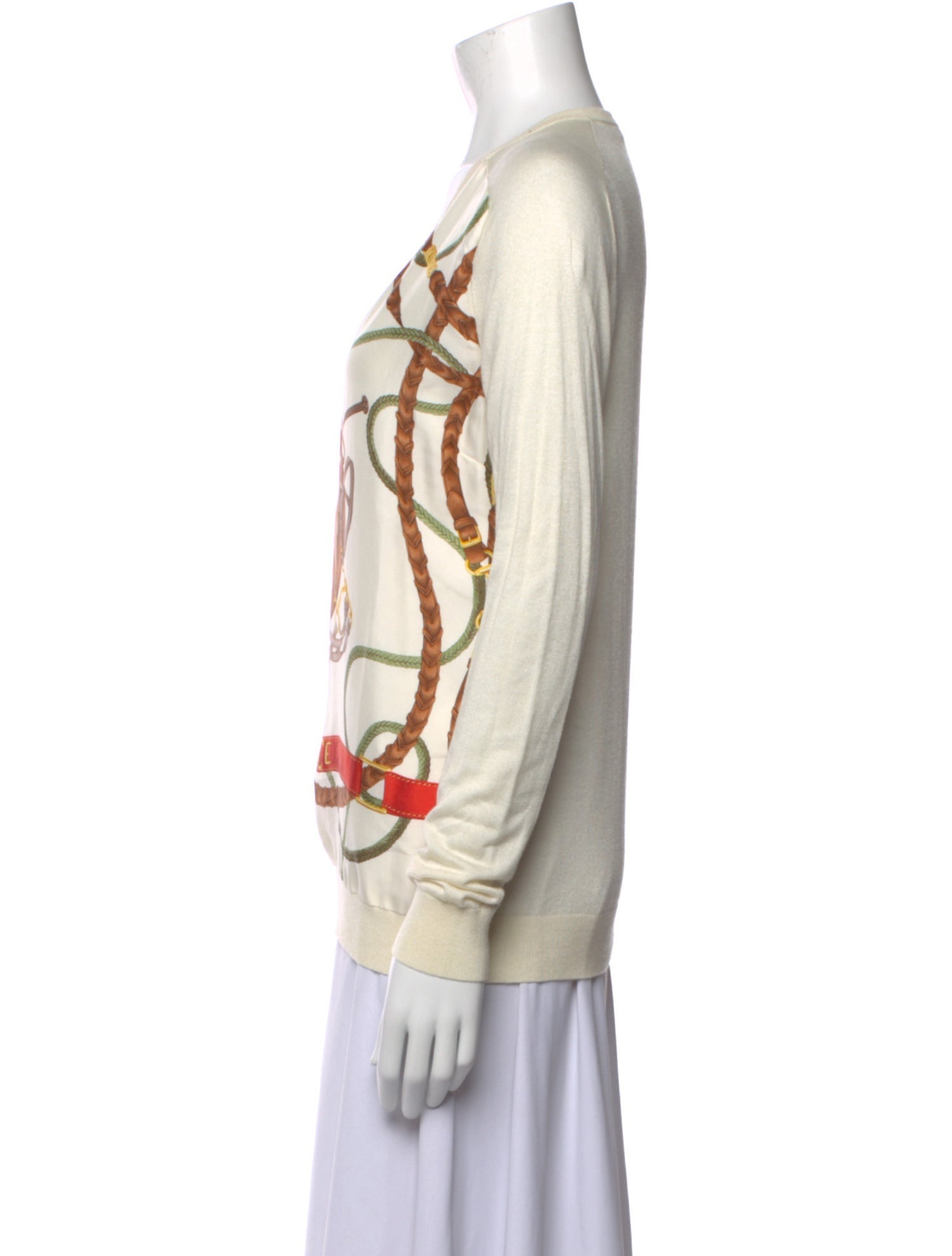 Ralph Lauren Printed V-Neck Sweater