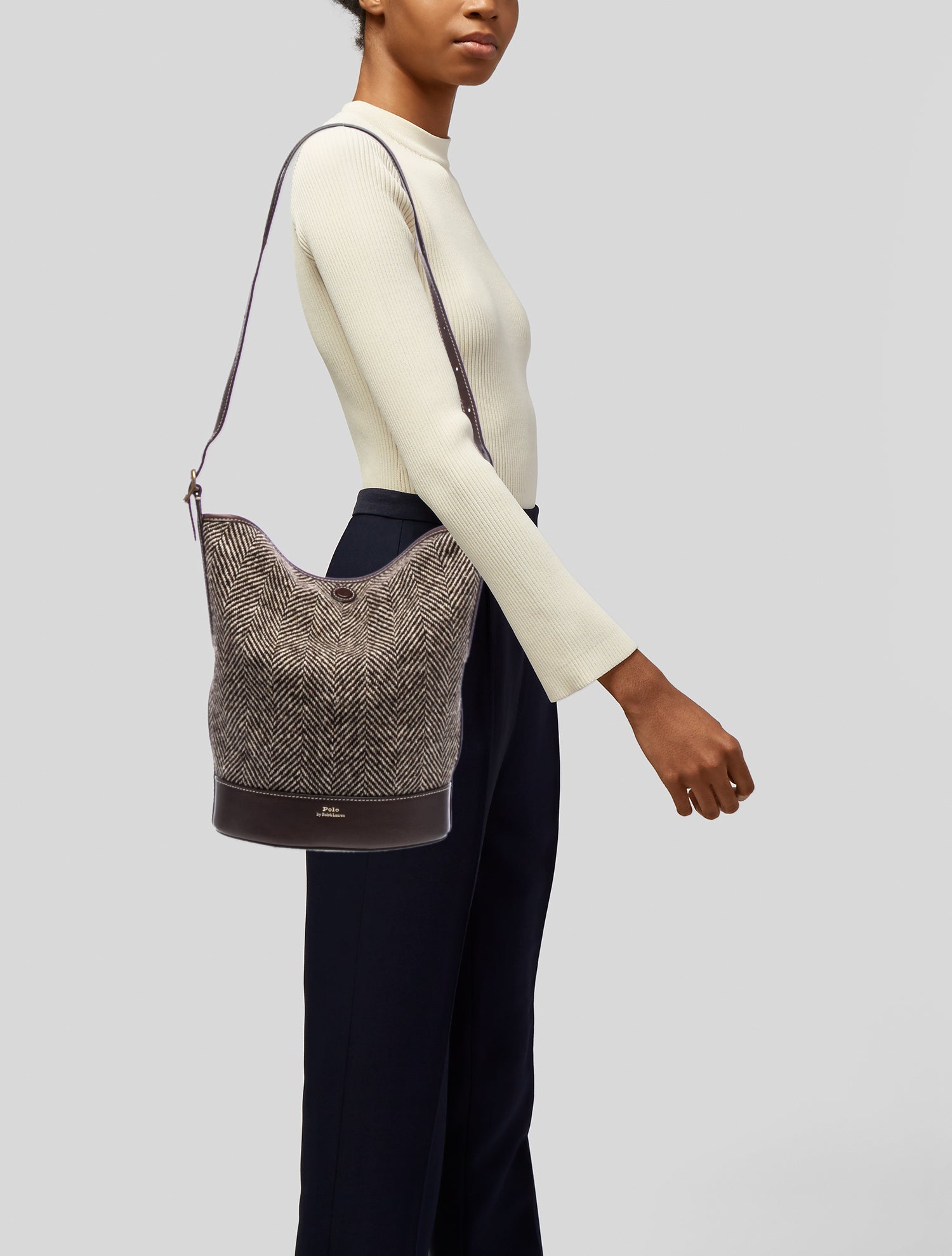 Ralph Lauren Tweed Hobo
