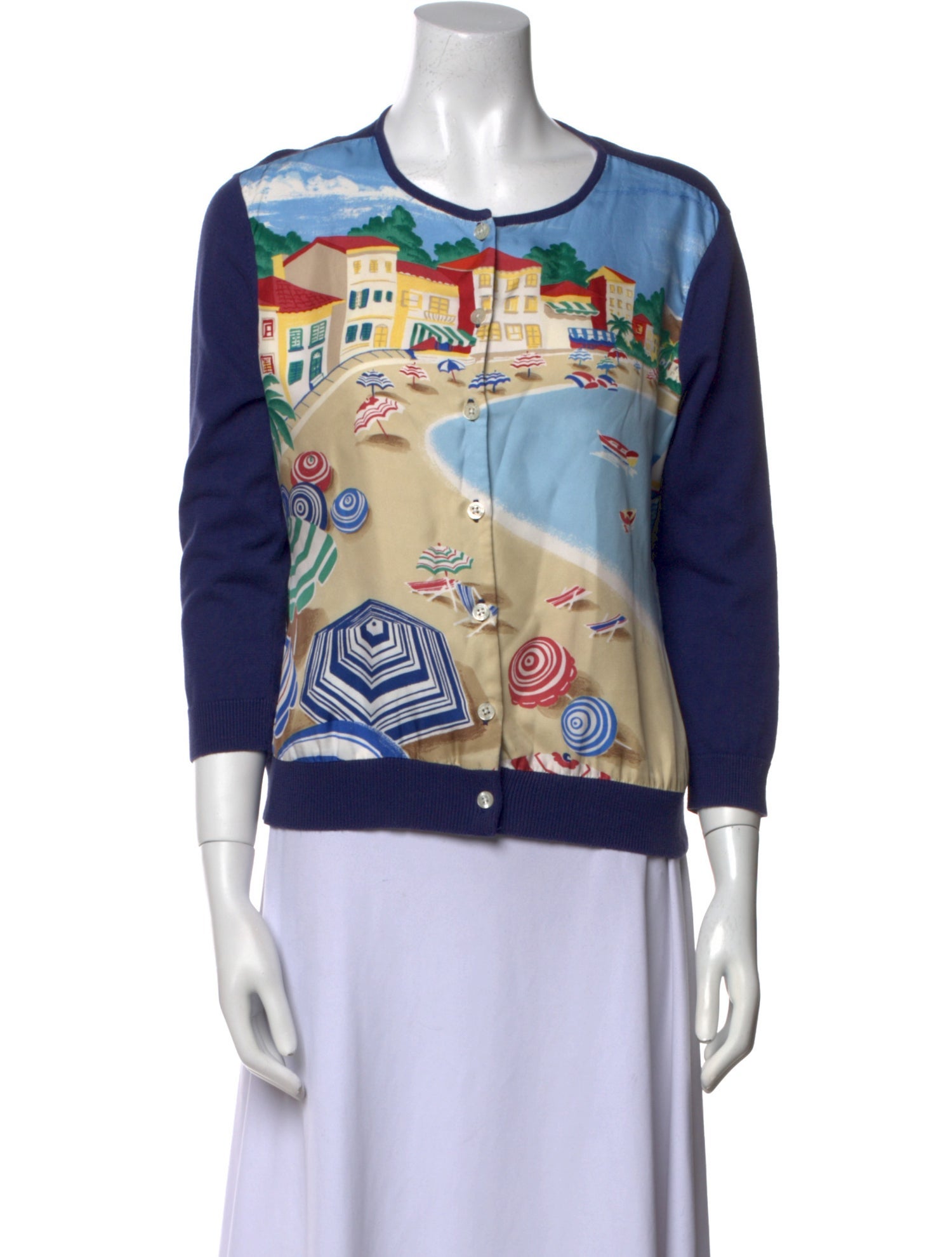 Ralph Lauren Silk Printed Sweater