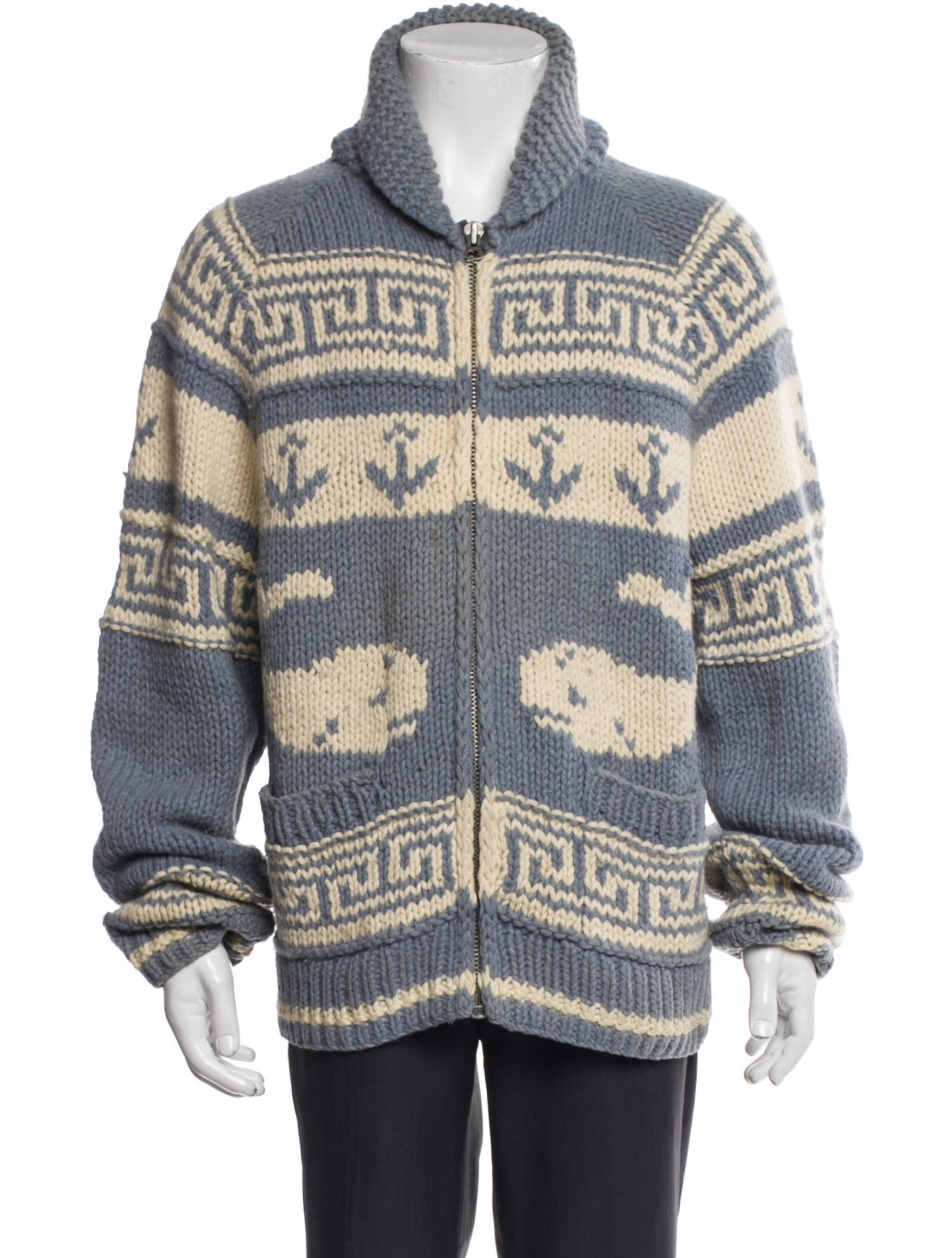 Ralph Lauren Wool Striped Cardigan