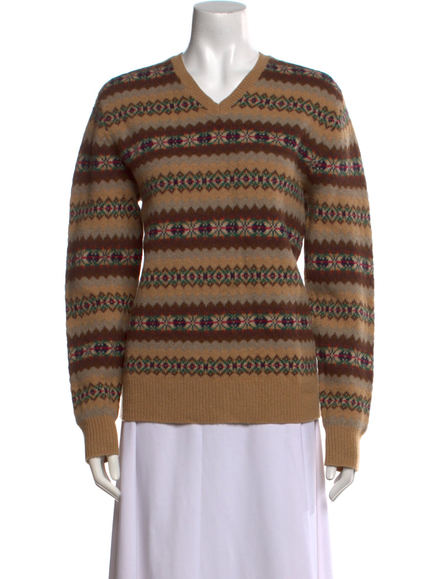Ralph Lauren Lambswool Printed Sweater