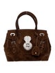 Ralph Lauren Suede Top Handle Bag