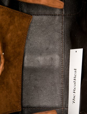 Ralph Lauren Suede Top Handle Bag