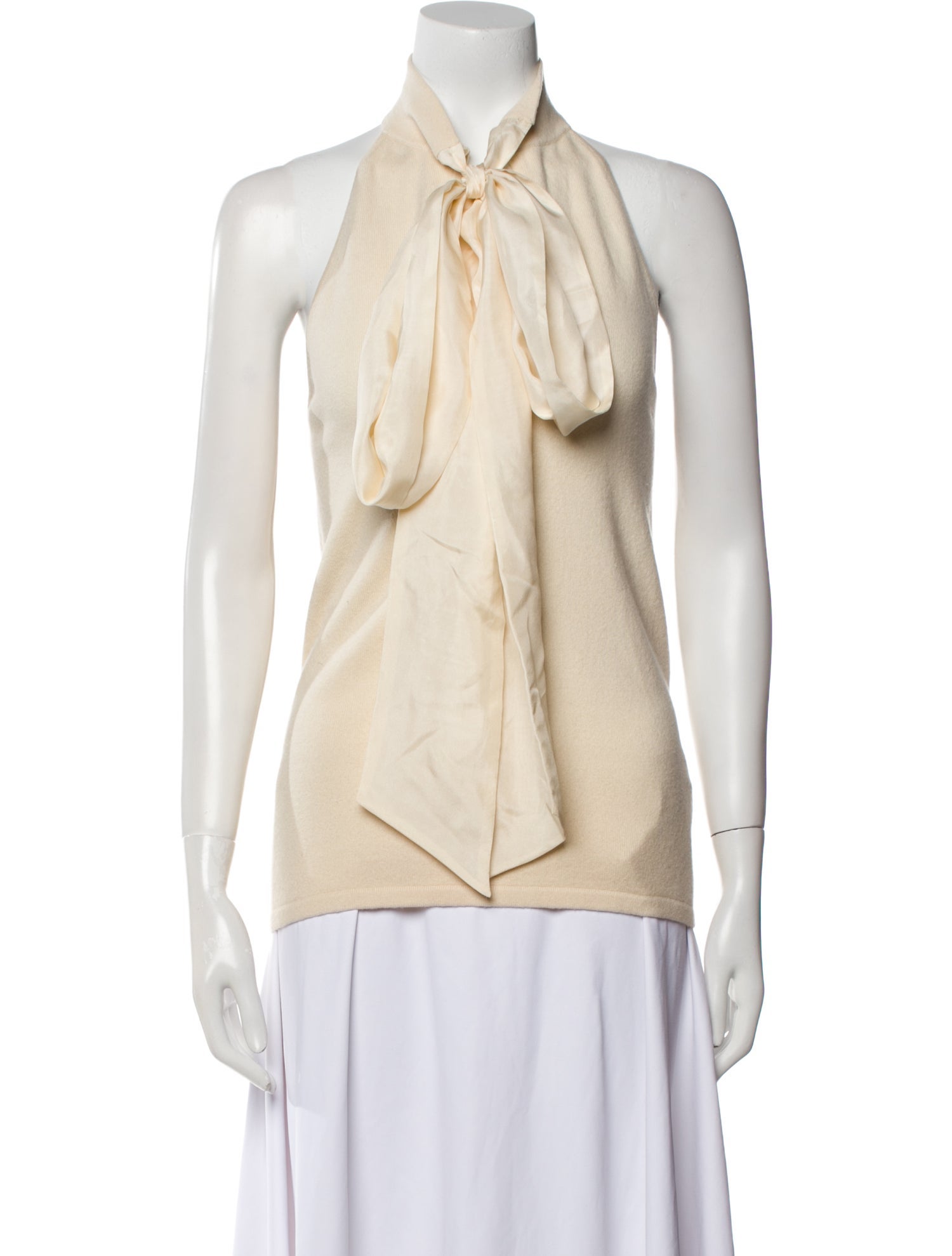 Ralph Lauren Cashmere Tie Neck Sweater