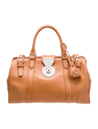 Ralph Lauren Collection Leather Top Handle Bag