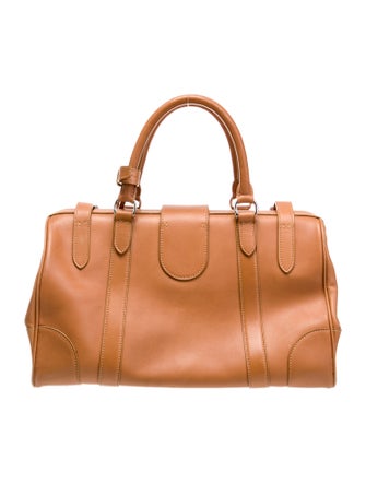 Ralph Lauren Collection Leather Top Handle Bag