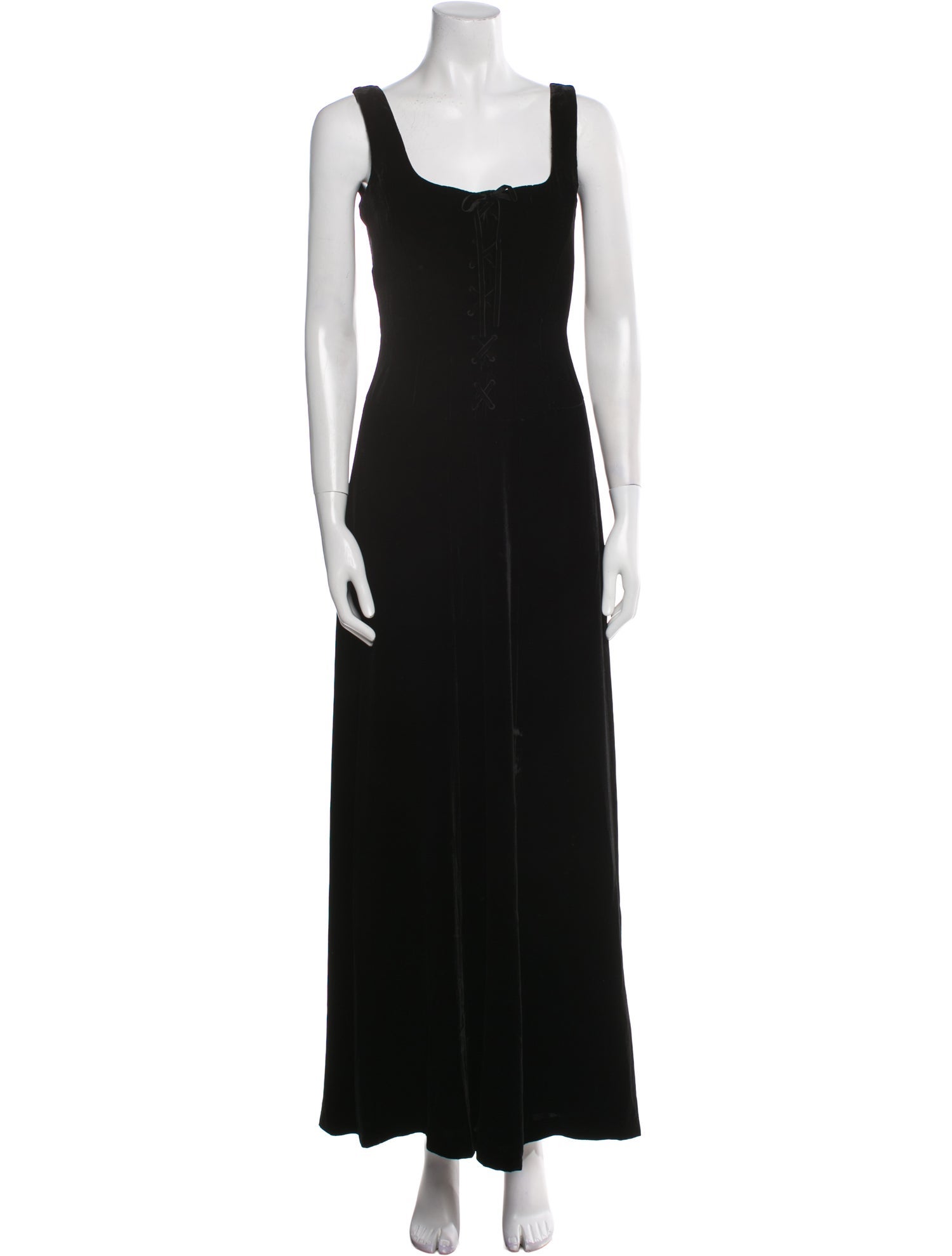 Ralph Lauren Square Neckline Long Dress