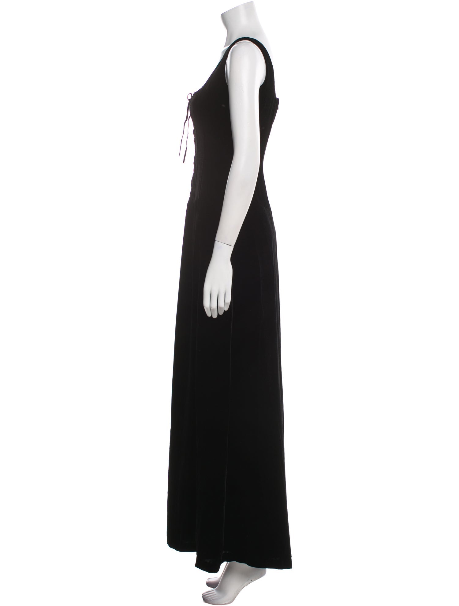Ralph Lauren Square Neckline Long Dress