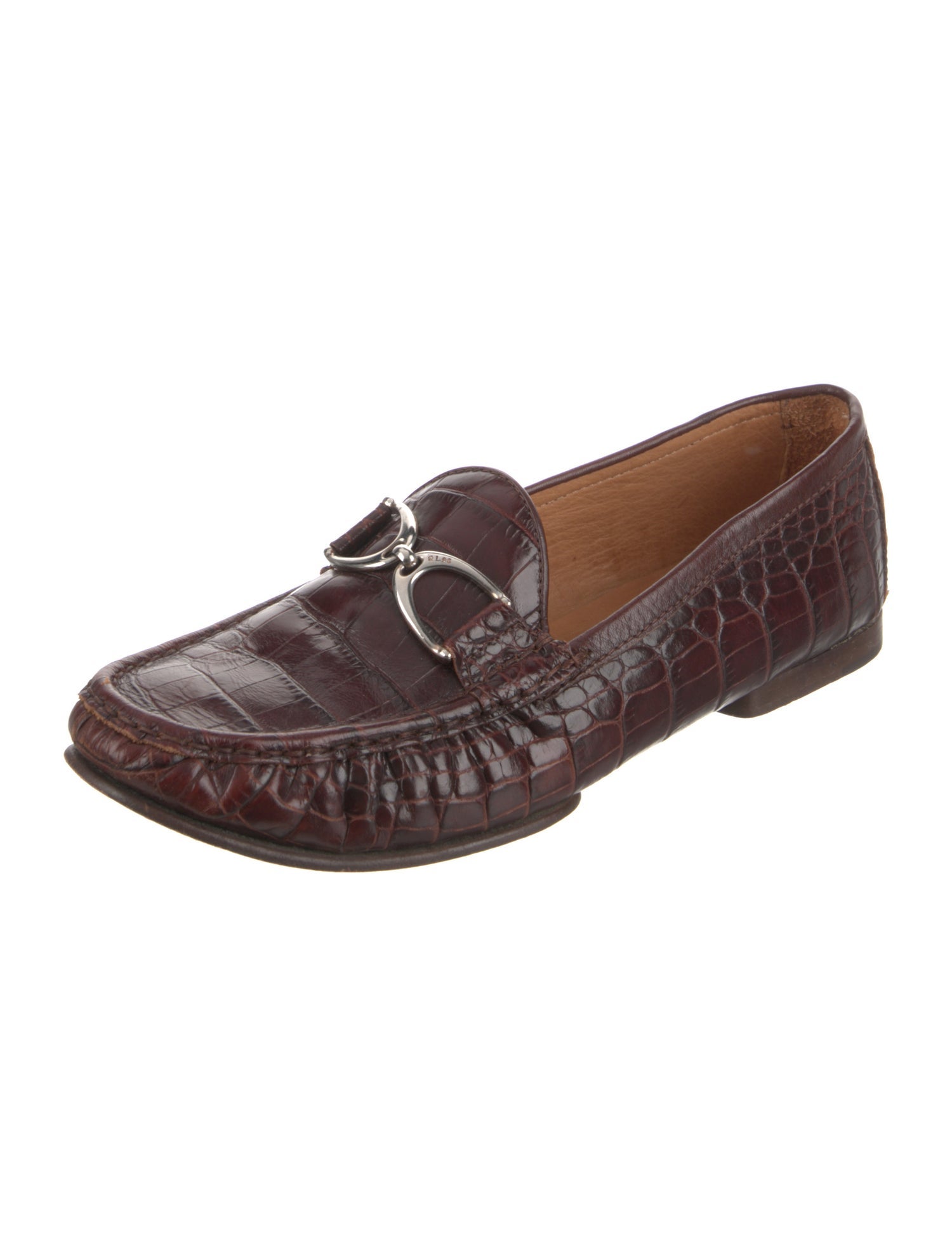 Ralph Lauren Embossed Leather Loafers