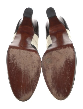 Ralph Lauren Leather Colorblock Pattern Lace-Up Boots