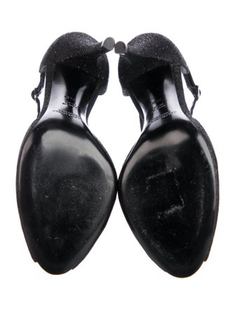 Ralph Lauren Glitter Glitter Accents T-Strap Pumps