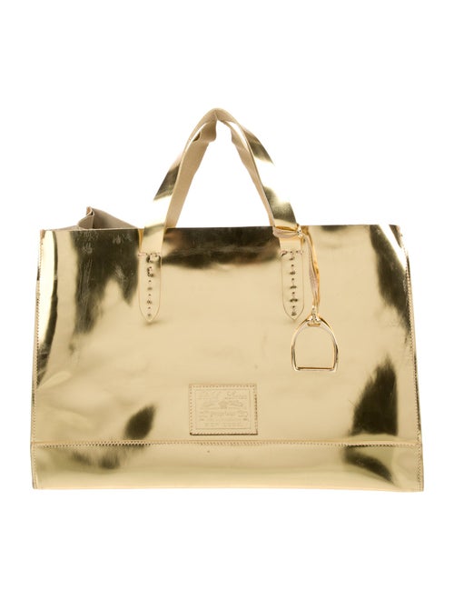 Ralph Lauren Patent Leather Top Handle Bag