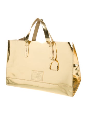 Ralph Lauren Patent Leather Top Handle Bag