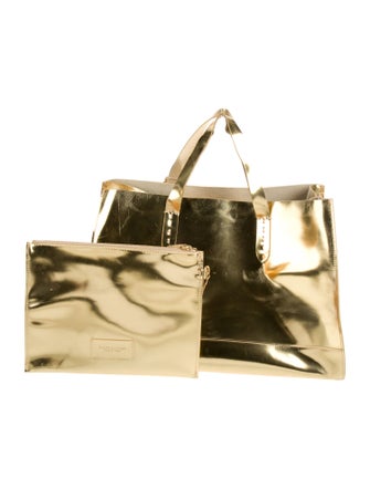 Ralph Lauren Patent Leather Top Handle Bag