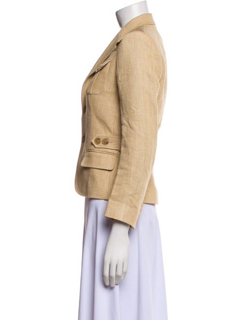 Ralph Lauren Linen Plaid Print Blazer