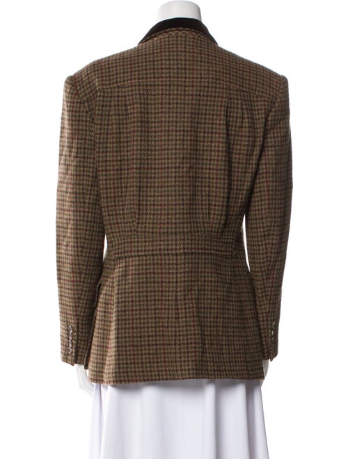 Ralph Lauren Wool Plaid Print Blazer
