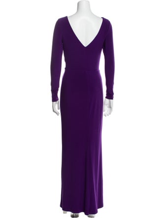 Ralph Lauren Bateau Neckline Long Dress