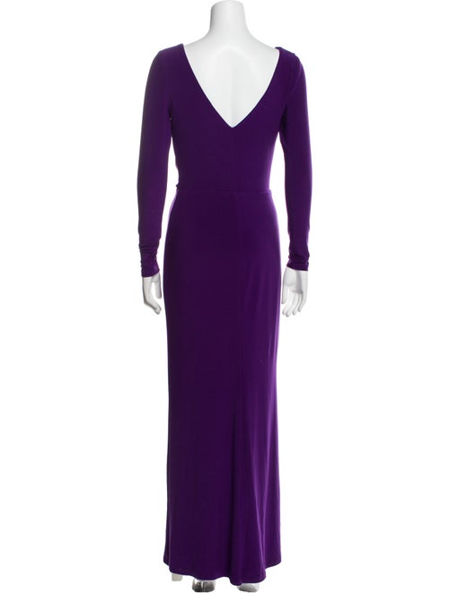 Ralph Lauren Bateau Neckline Long Dress