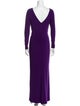 Ralph Lauren Bateau Neckline Long Dress