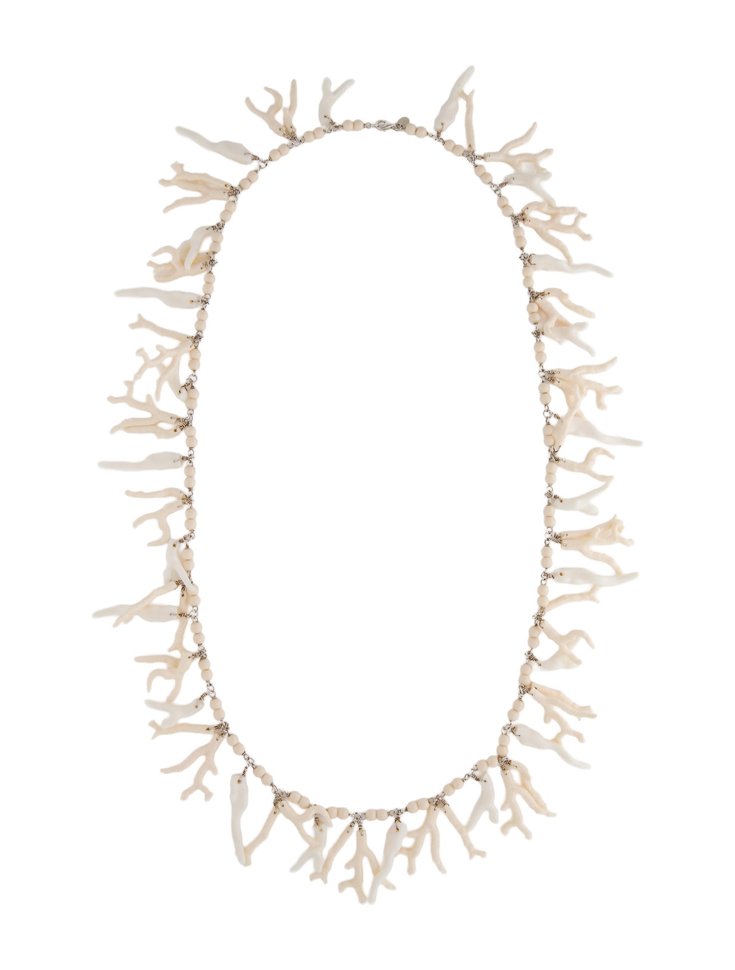 Ralph Lauren Resin & Bead Coral Beach Necklace