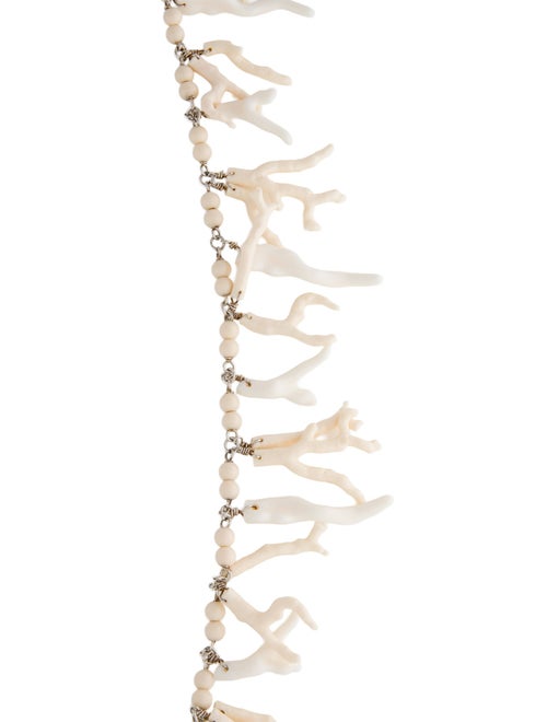 Ralph Lauren Resin & Bead Coral Beach Necklace