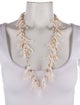 Ralph Lauren Resin & Bead Coral Beach Necklace