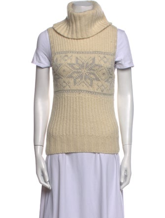 Ralph Lauren Cashmere Graphic Print Sweater