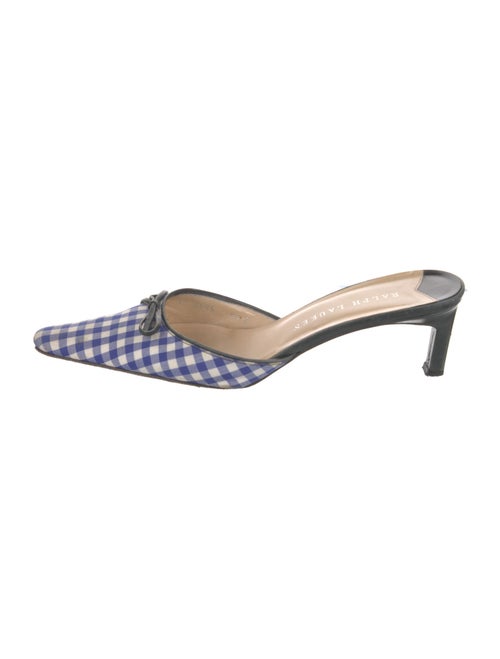 Ralph Lauren Printed Bow Accents Mules