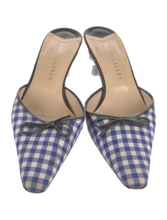 Ralph Lauren Printed Bow Accents Mules