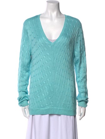 Ralph Lauren Silk V-Neck Sweater