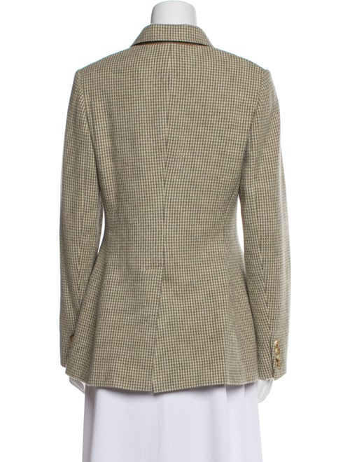 Ralph Lauren Collection Wool Houndstooth Print Blazer