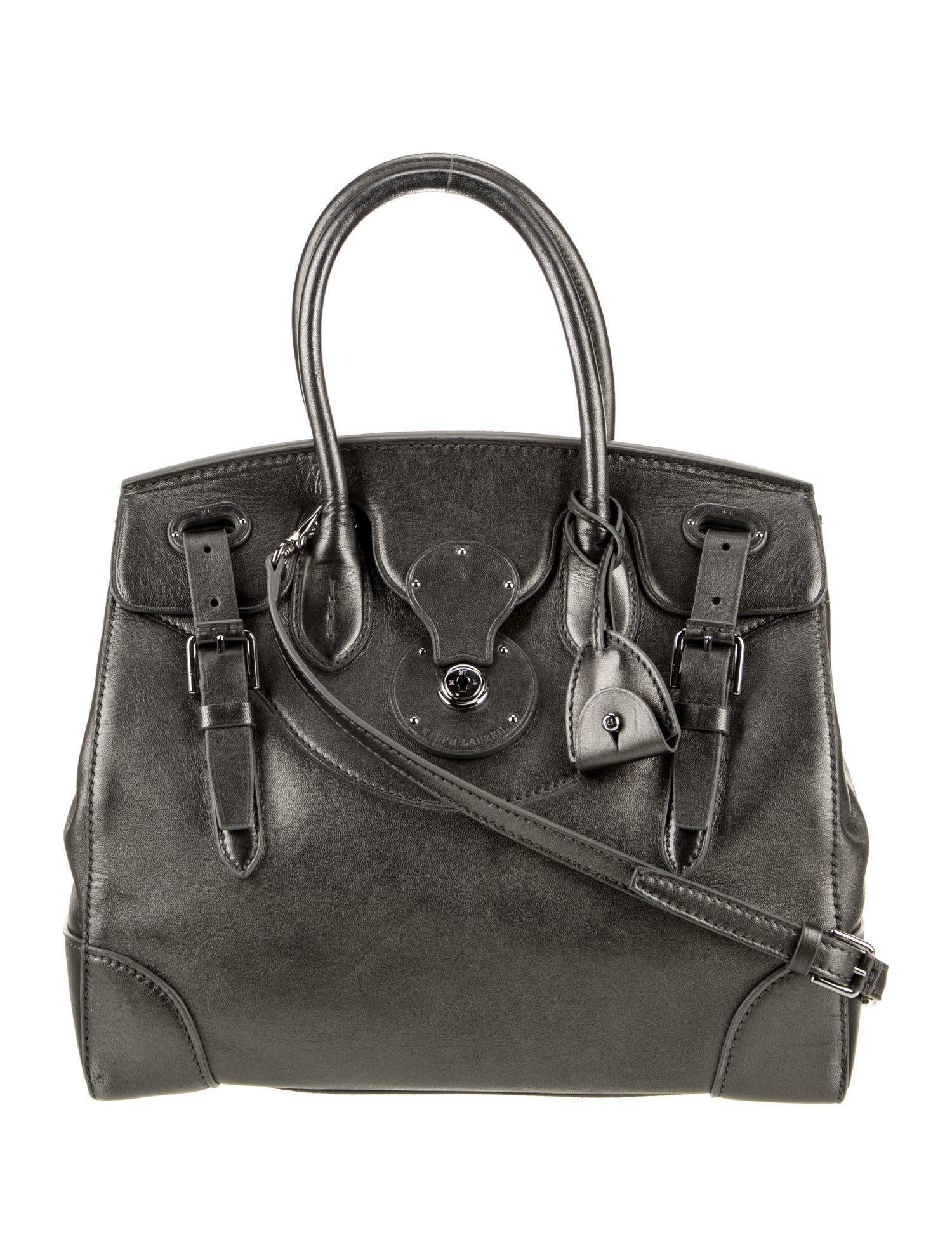 Ralph Lauren Leather Top Handle Bag