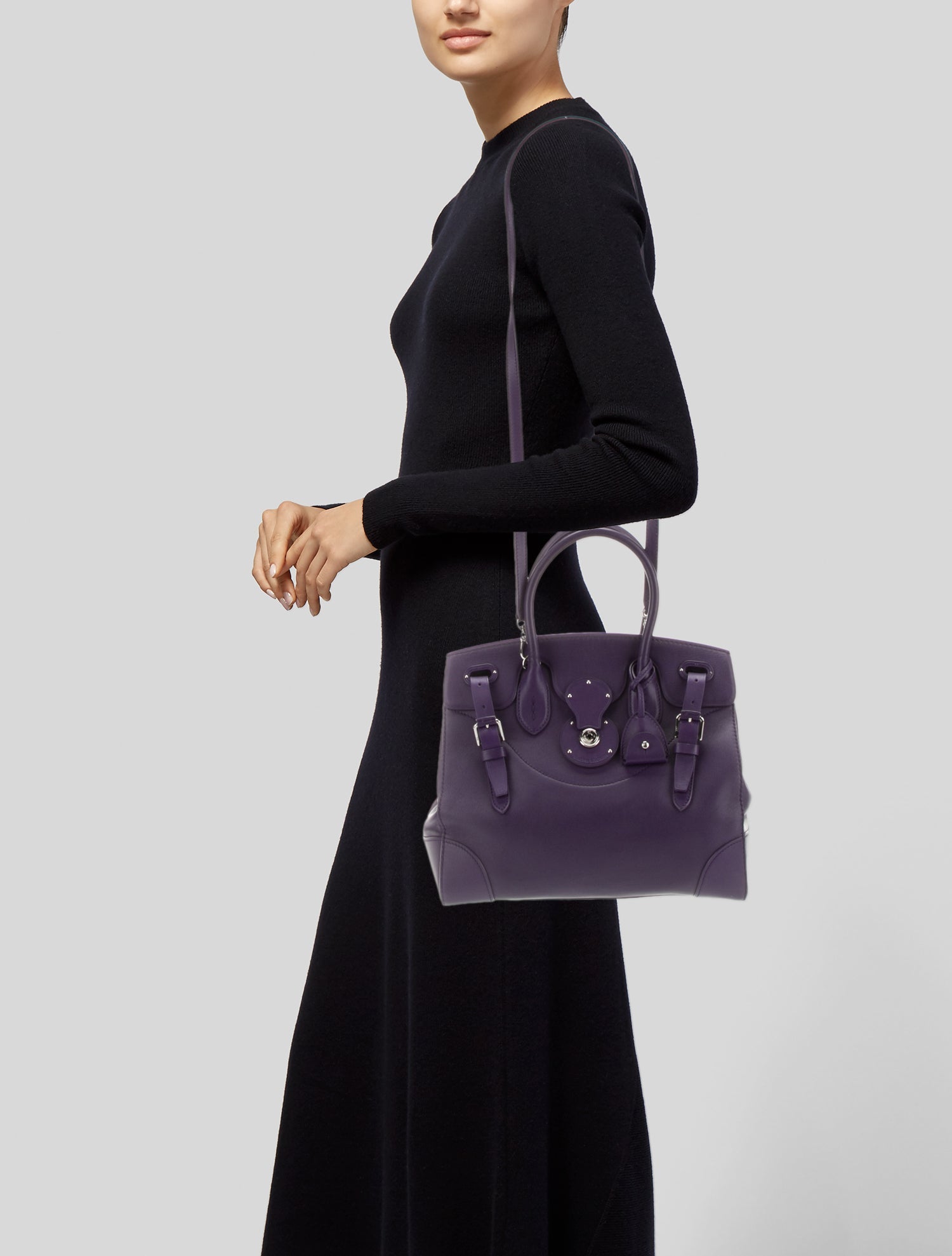 Ralph Lauren Leather Top Handle Bag