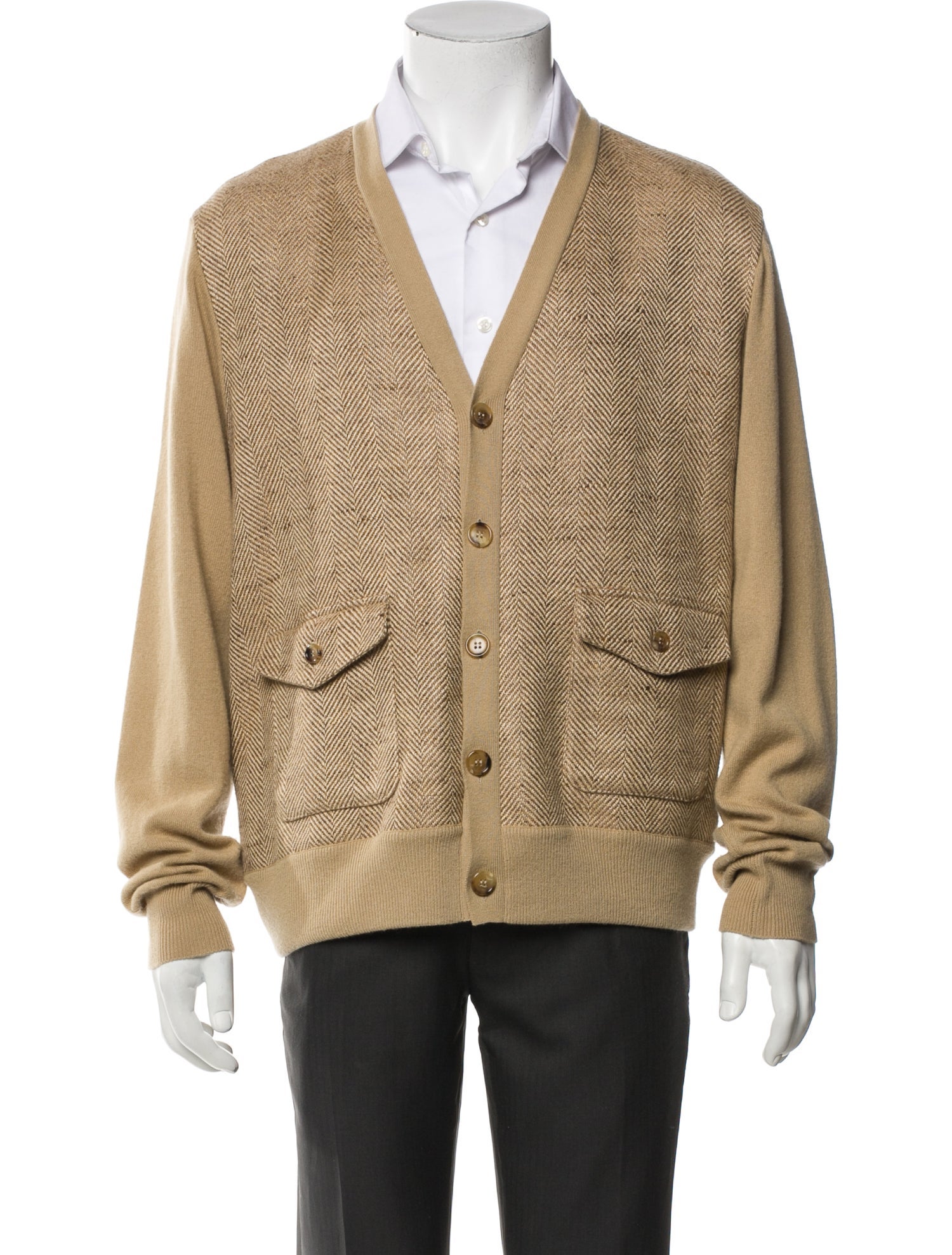 Ralph Lauren Cashmere Striped Cardigan