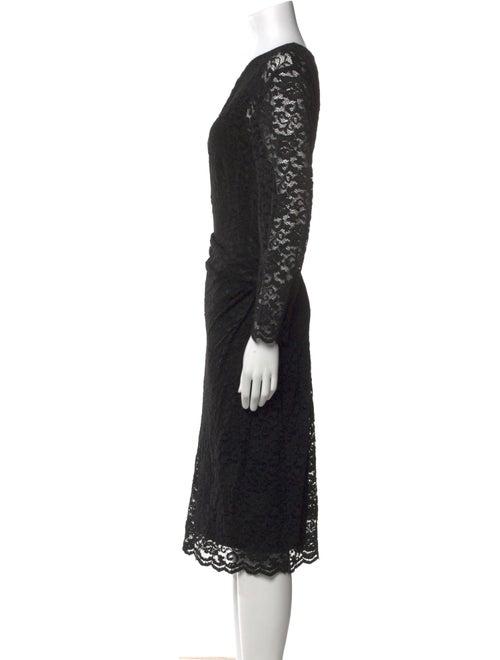 Ralph Lauren Lace Pattern Midi Length Dress