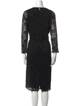 Ralph Lauren Lace Pattern Midi Length Dress