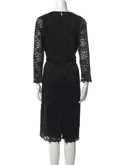 Ralph Lauren Lace Pattern Midi Length Dress
