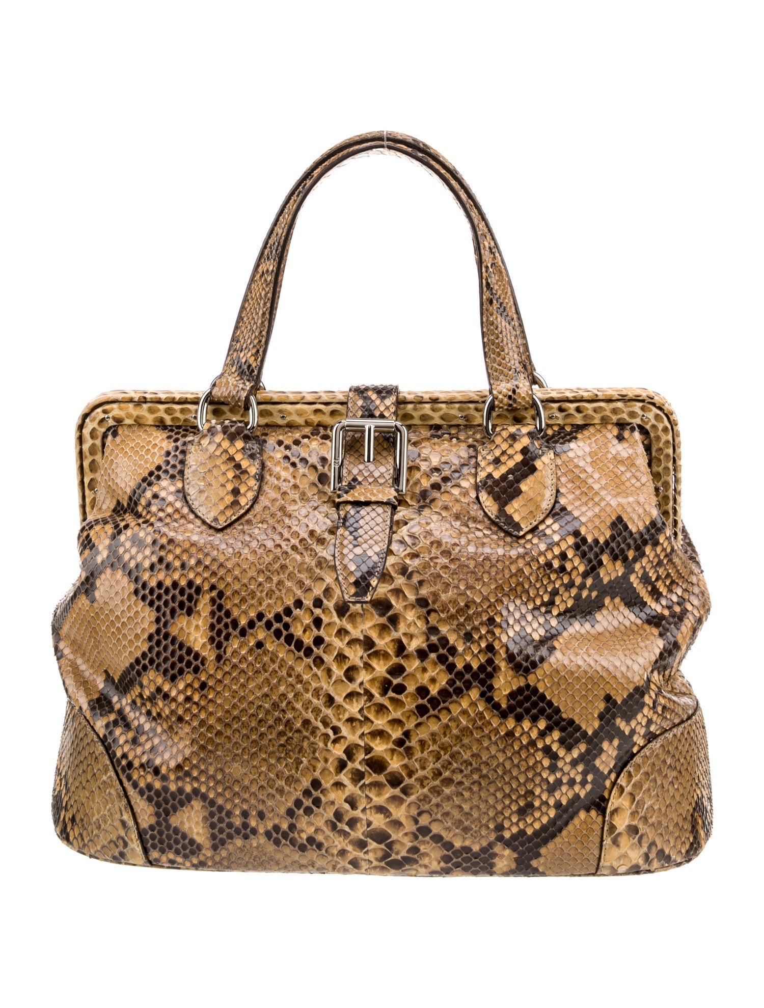 Ralph Lauren Snakeskin Top Handle Bag