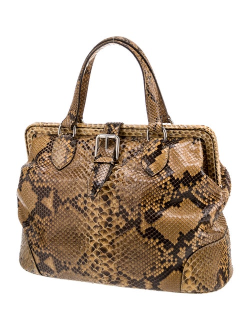 Ralph Lauren Snakeskin Top Handle Bag