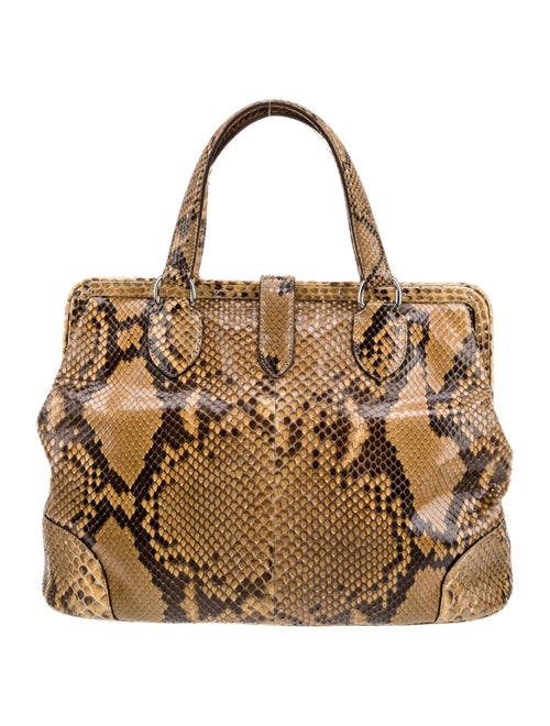 Ralph Lauren Snakeskin Top Handle Bag